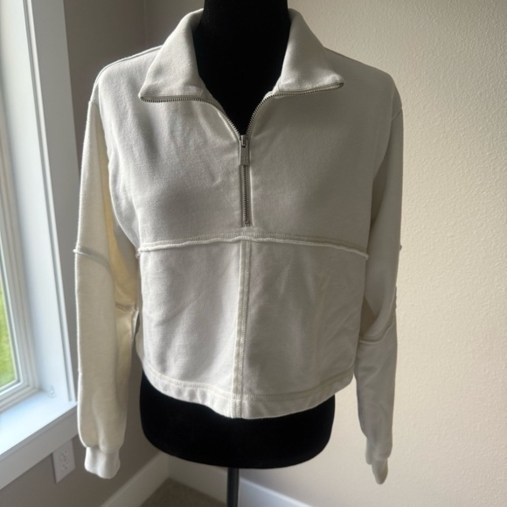 Sweaty Betty Revive 1/2 zip cropped sweatshirt size XS